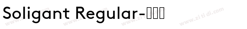 Soligant Regular字体转换